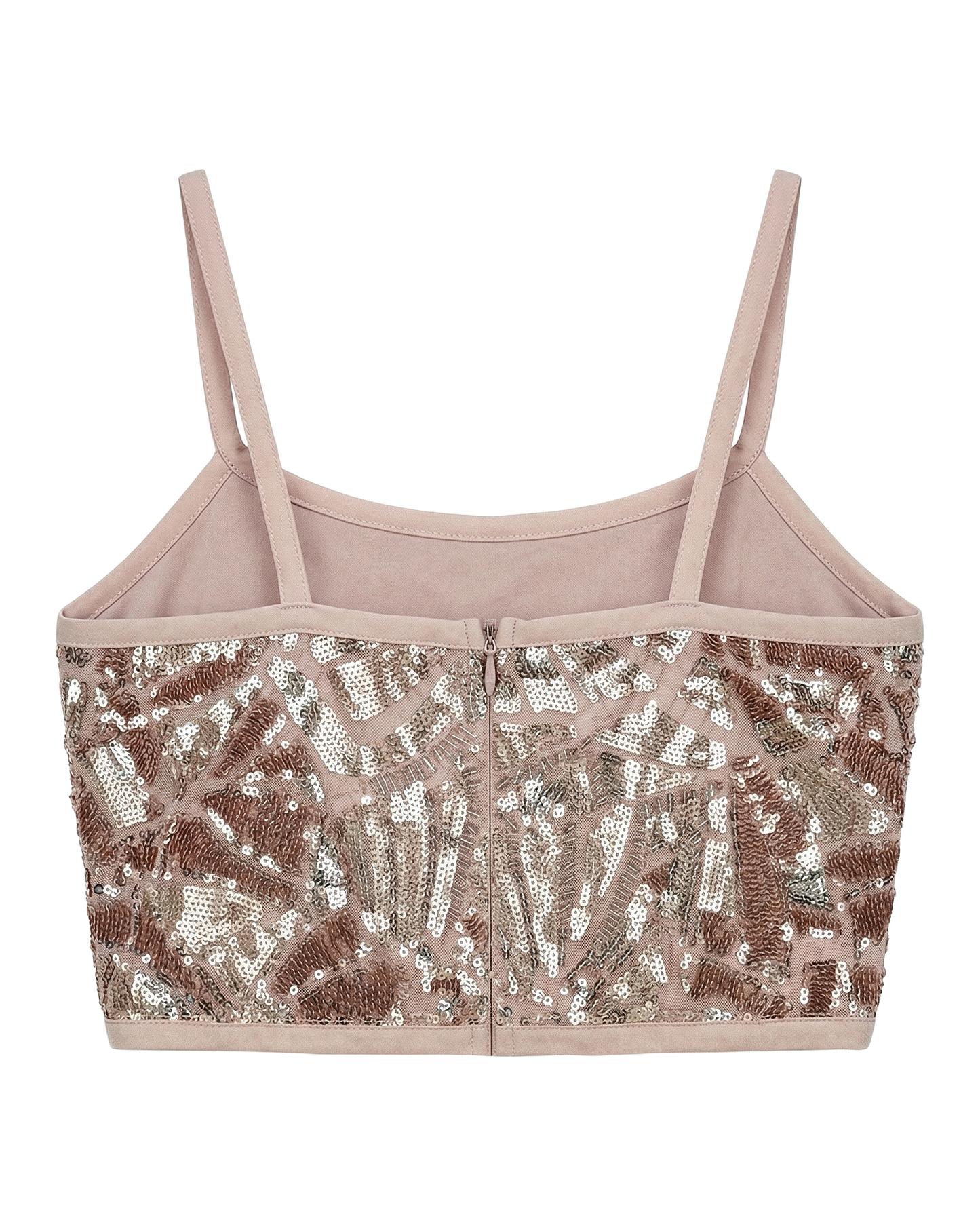 Sequin Crop Cami Top