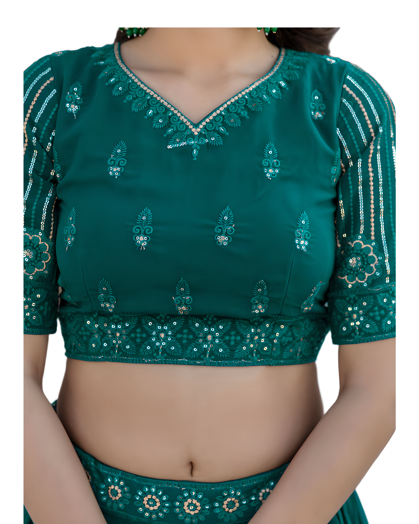 Elegant Embroidered Festive Lehenga Set