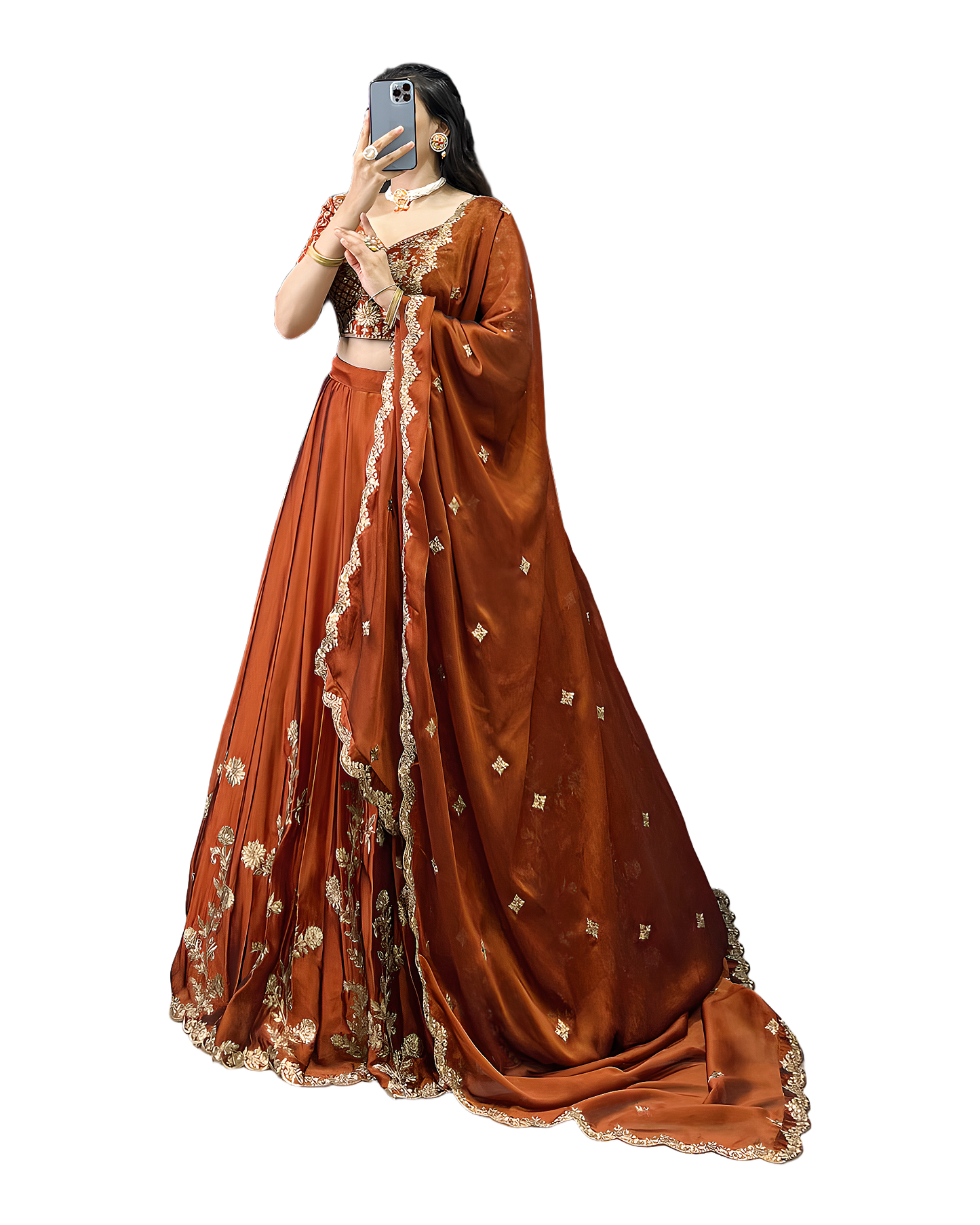 Floral Embroidered Designer Festive Lehenga Set