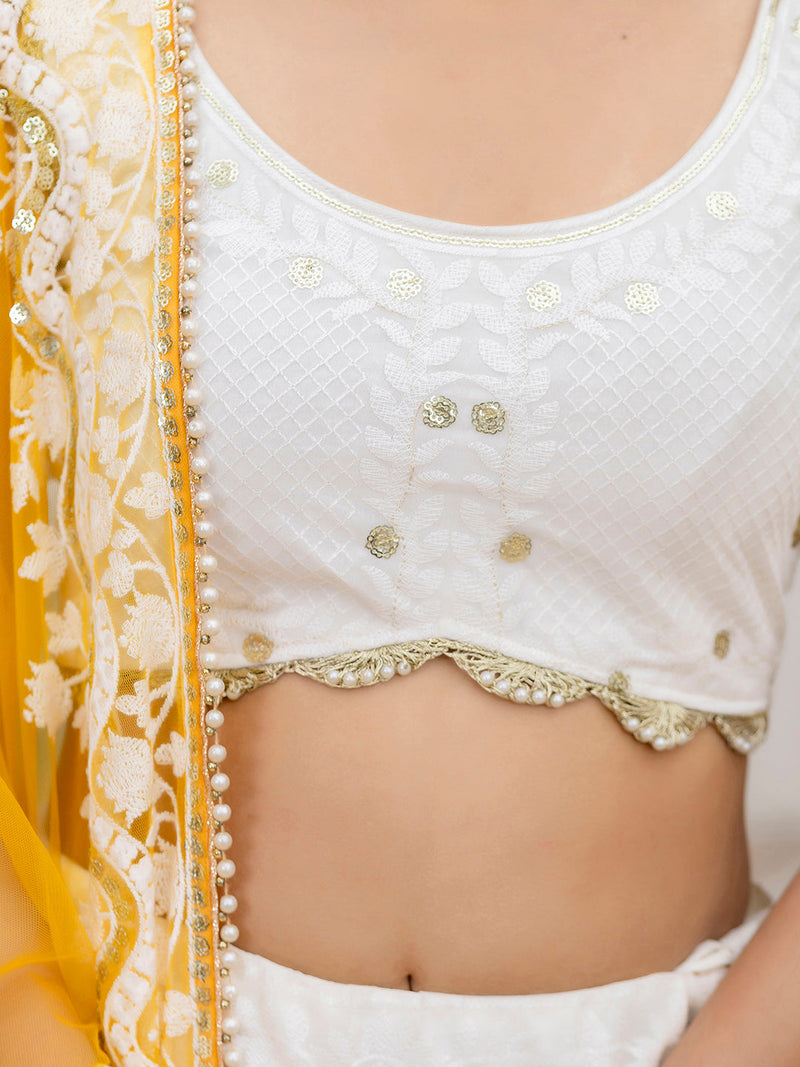 Elegant Festive Embroidered Lehenga Set