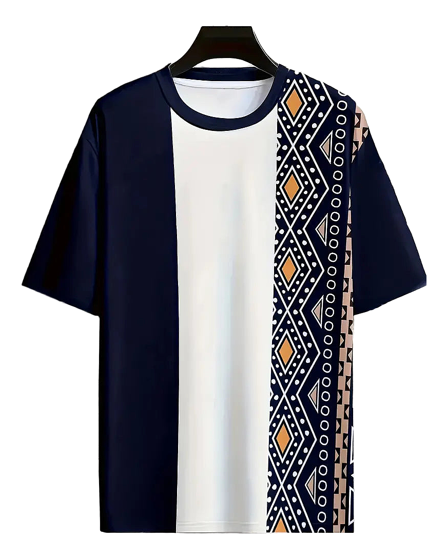 Aztec Split Panel Tee