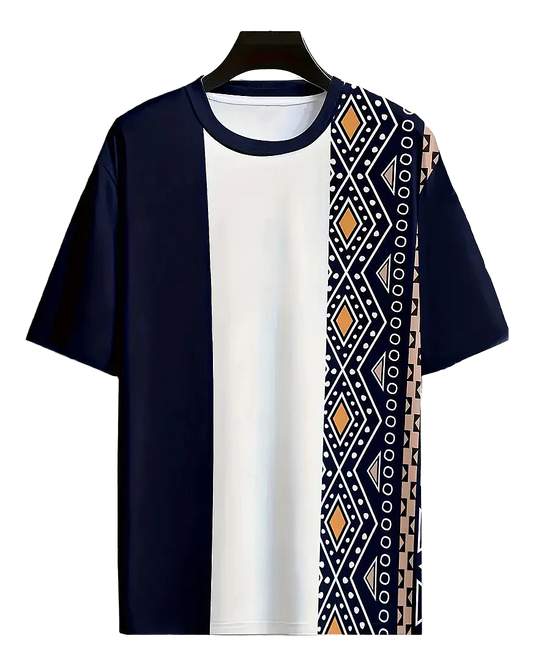 Aztec Split Panel Tee