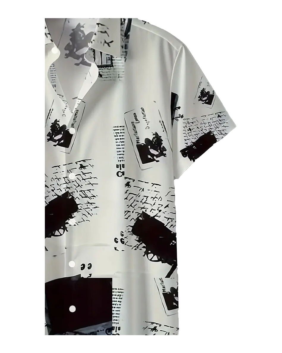 Abstract Print Street Casual Shirt