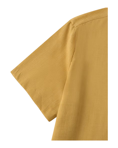 Relaxed Fit Short Sleeve Button Shirt