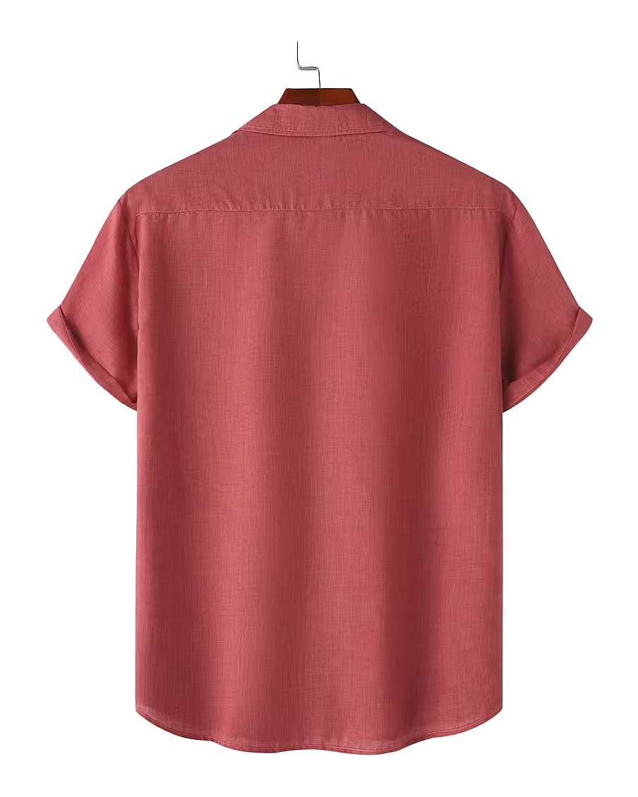 Relaxed Fit Short Sleeve Button Shirt