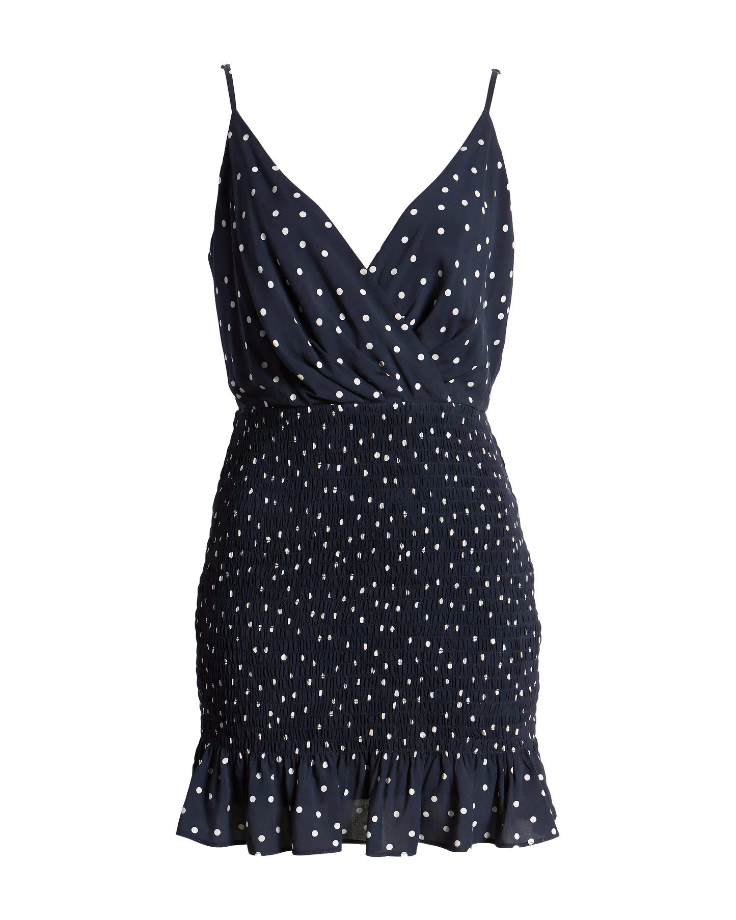 Polka Dot Ruffle Mini Dress