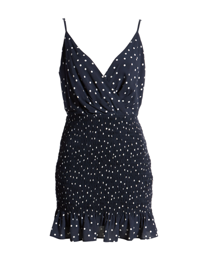 Polka Dot Ruffle Mini Dress
