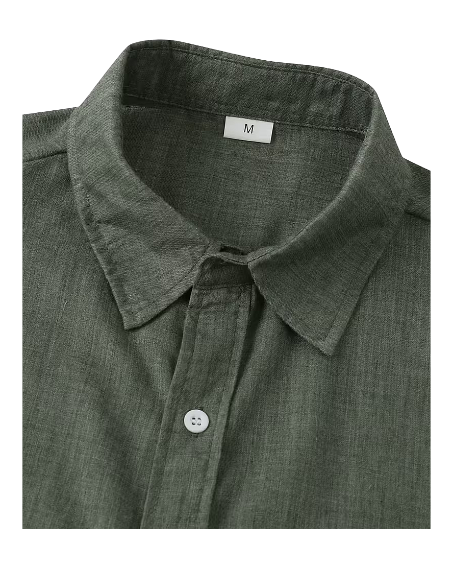 Relaxed Fit Short Sleeve Button Shirt