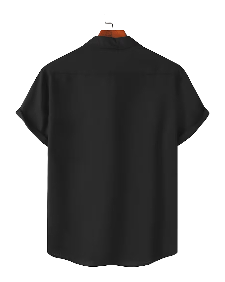 Relaxed Fit Short Sleeve Button Shirt