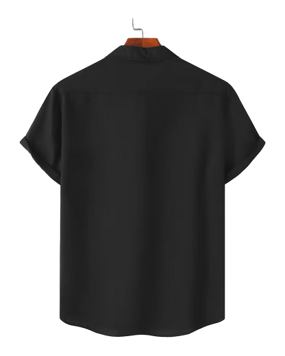 Relaxed Fit Short Sleeve Button Shirt