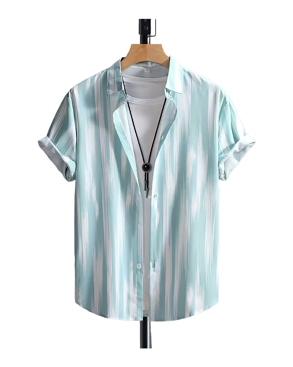 Brush Pattern Casual Shirt