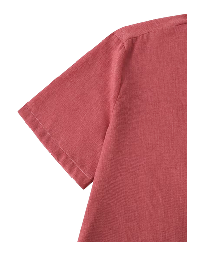 Relaxed Fit Short Sleeve Button Shirt