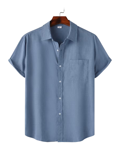 Relaxed Fit Short Sleeve Button Shirt
