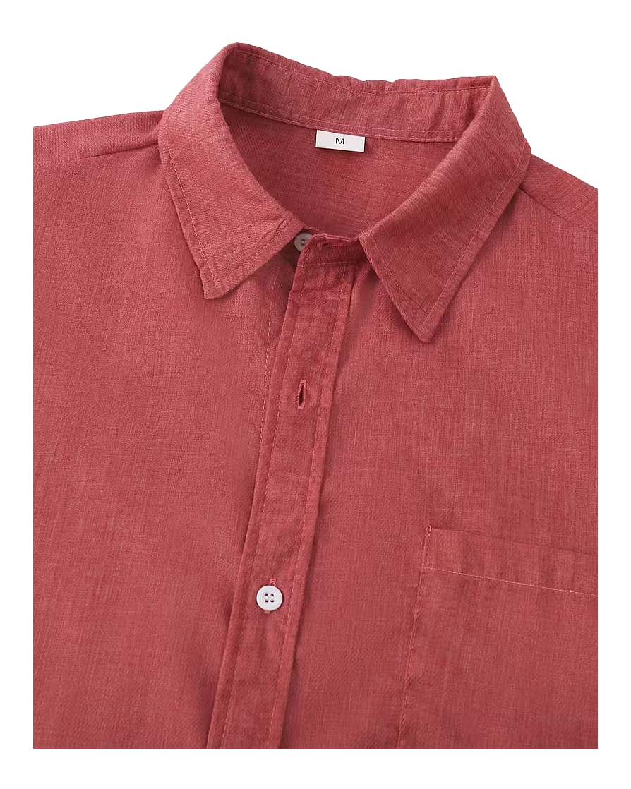 Relaxed Fit Short Sleeve Button Shirt