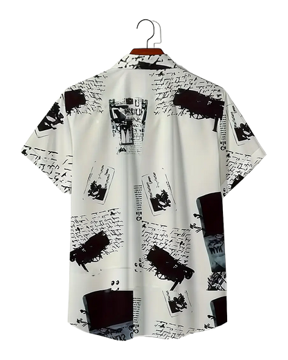 Abstract Print Street Casual Shirt