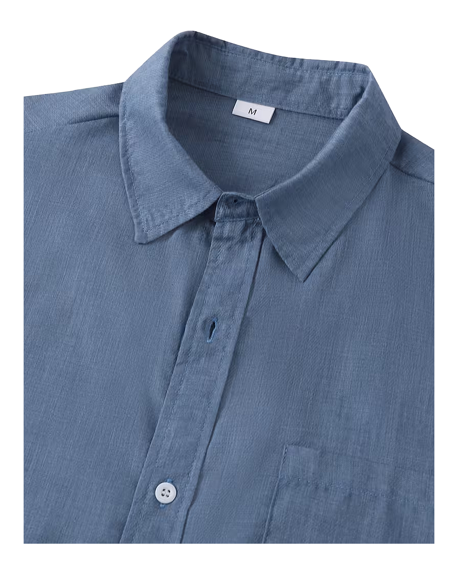 Relaxed Fit Short Sleeve Button Shirt