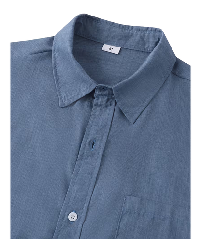 Relaxed Fit Short Sleeve Button Shirt