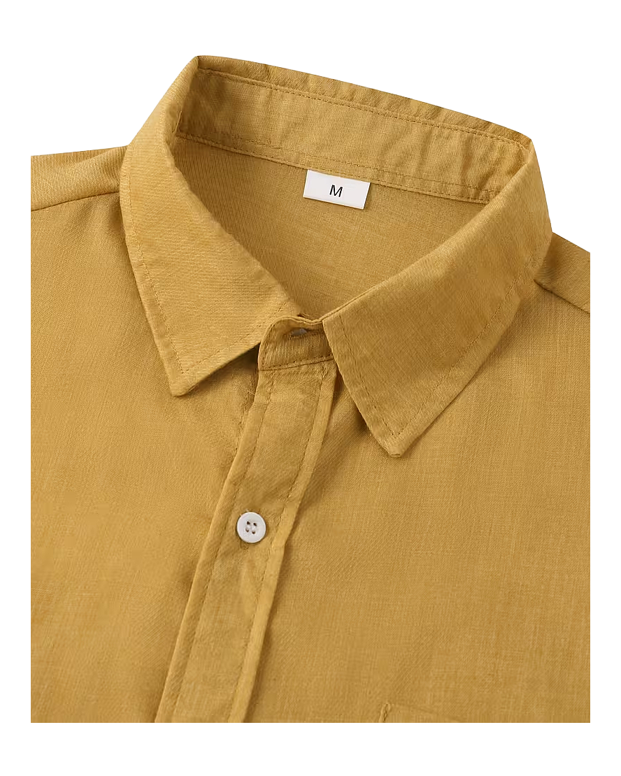 Relaxed Fit Short Sleeve Button Shirt