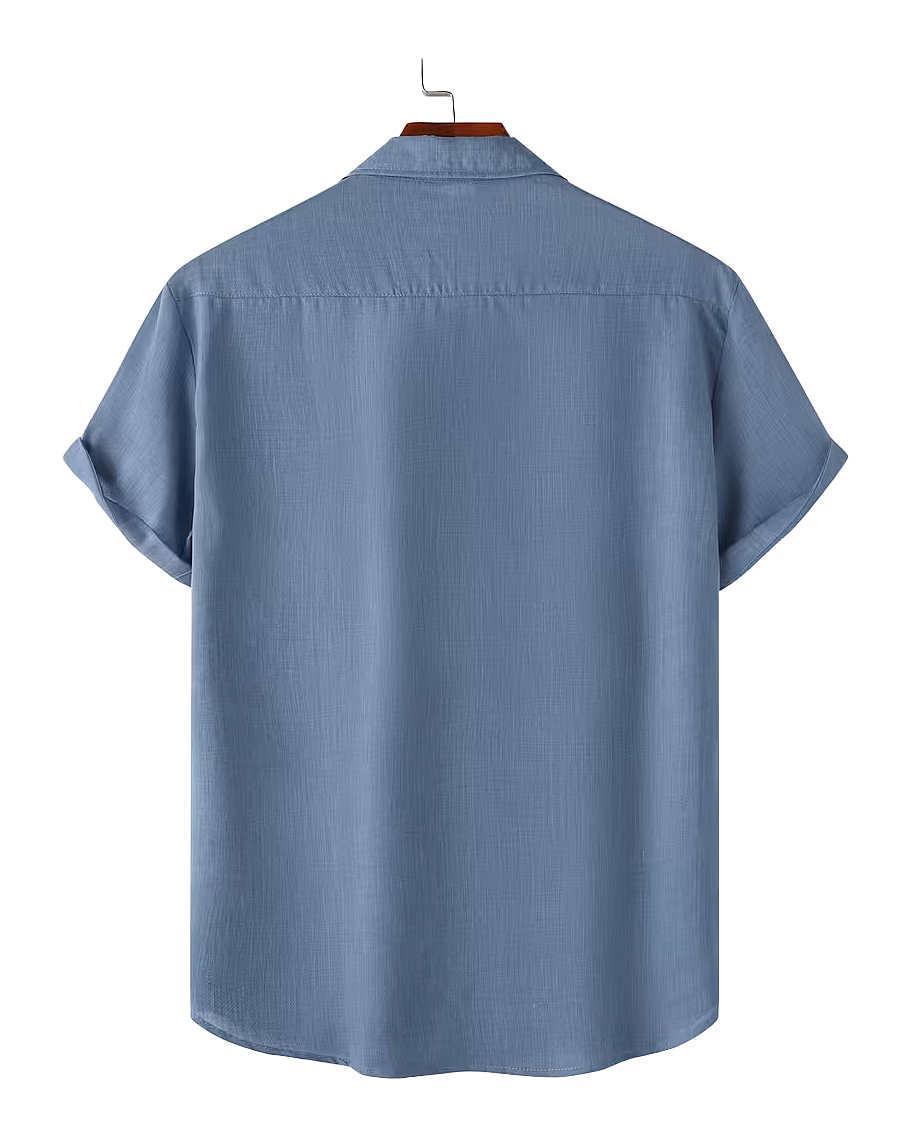 Relaxed Fit Short Sleeve Button Shirt