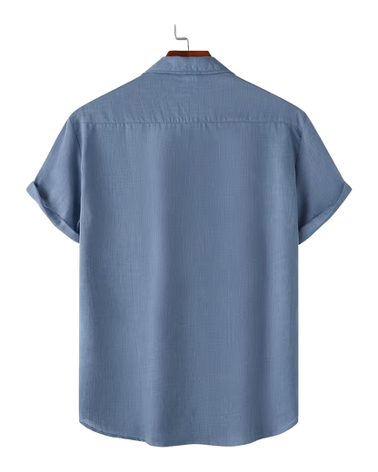 Relaxed Fit Short Sleeve Button Shirt