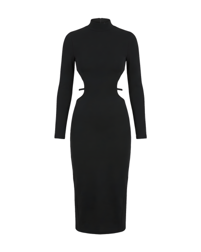 Open Back Cutout Midi Dress
