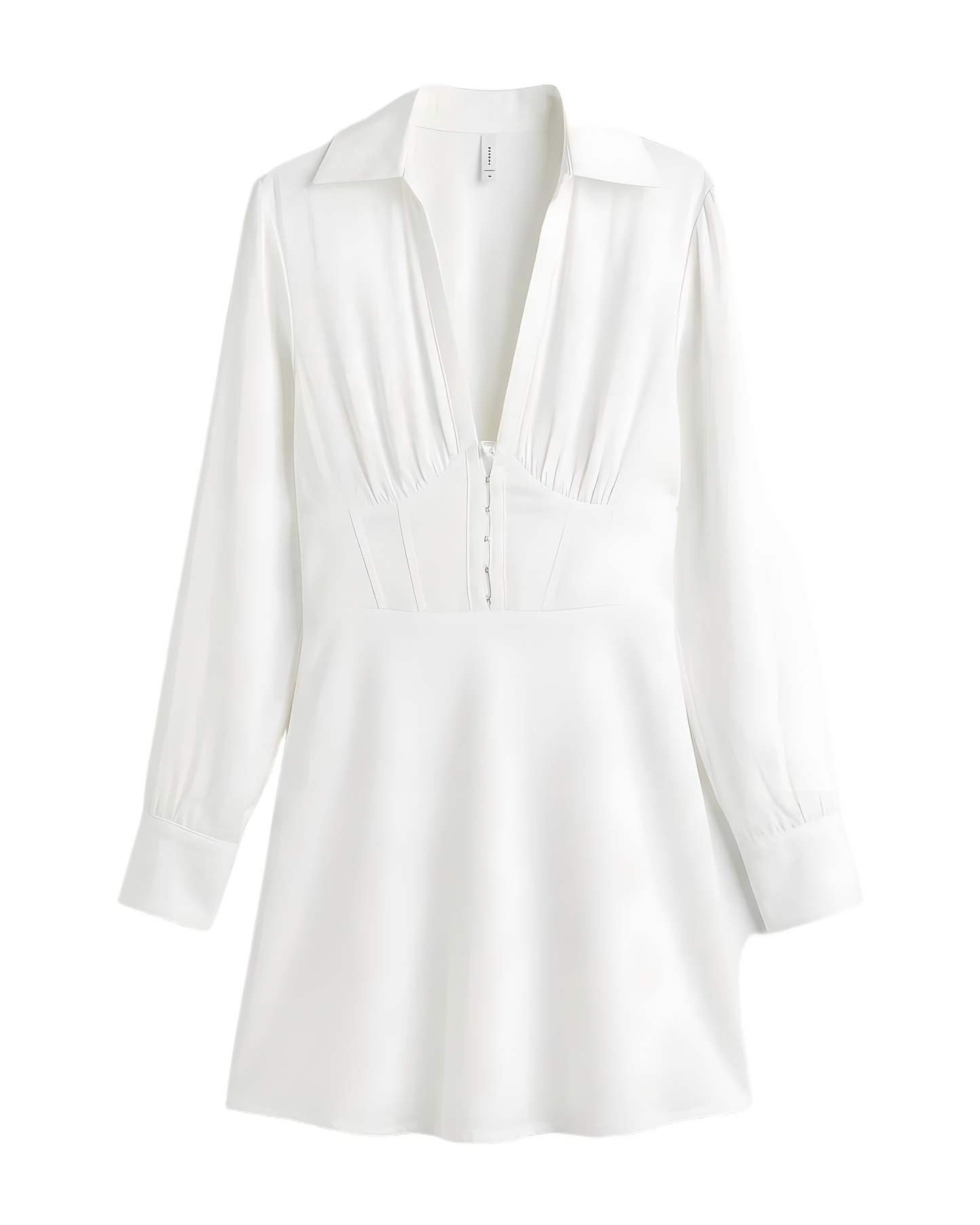 Corset Waist Shirt Mini Dress