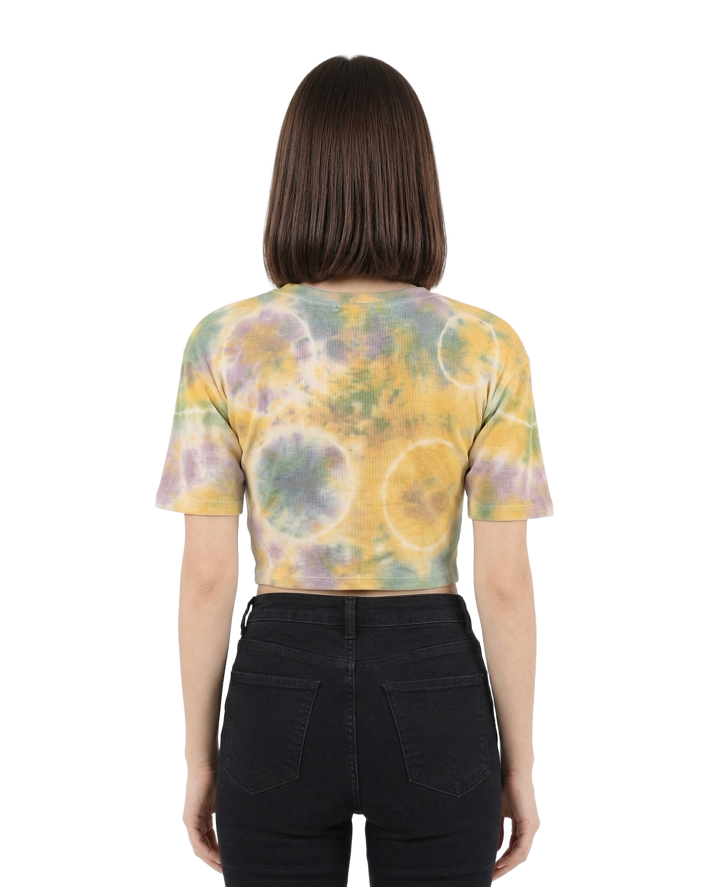 Tie Dye Ribbed Crop Top