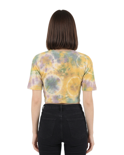 Tie Dye Ribbed Crop Top