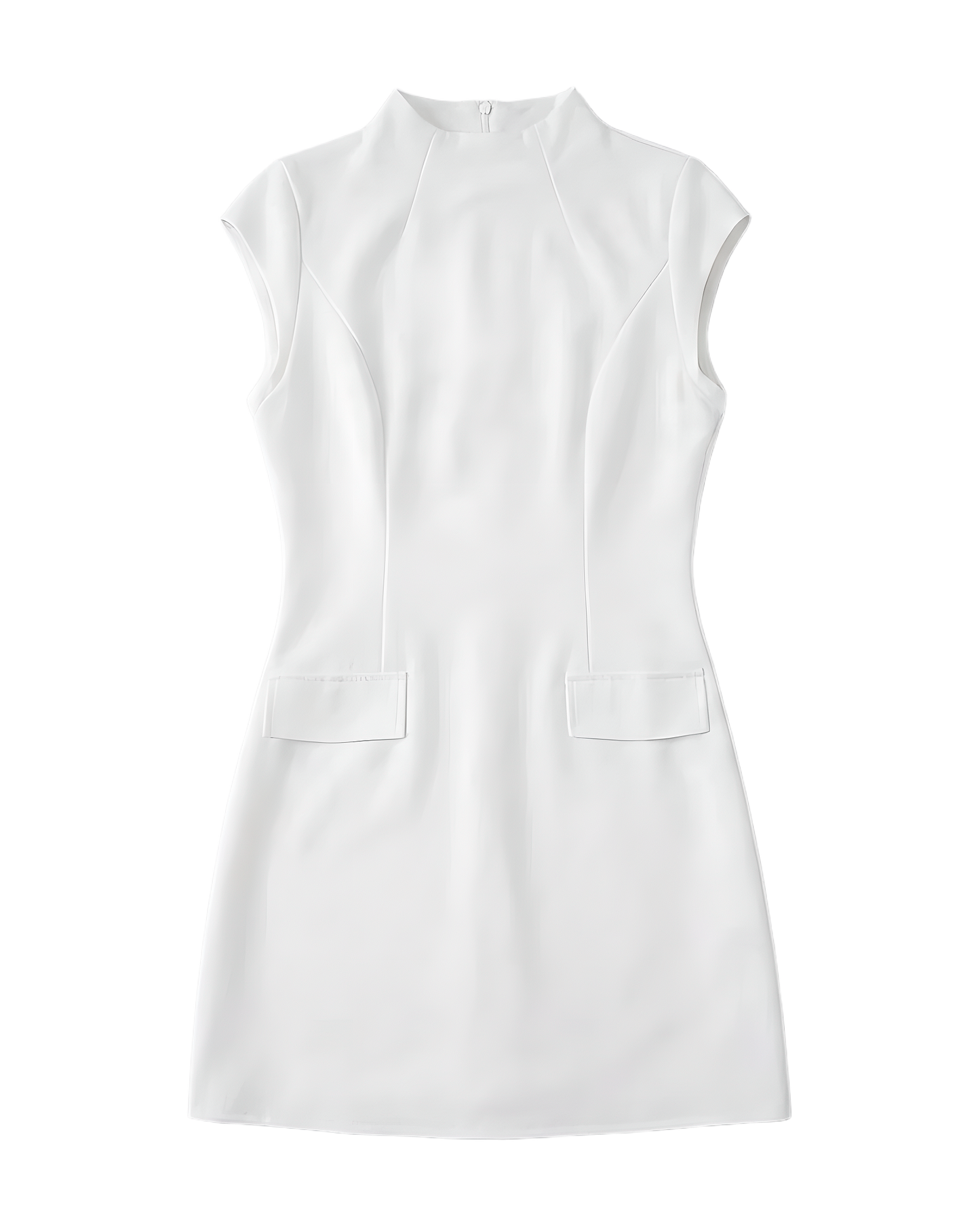 Minimal Pocket Detail Mini Dress