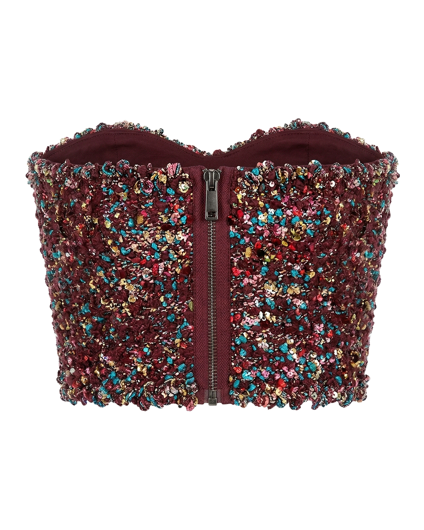 Sequin Tube Corset Top