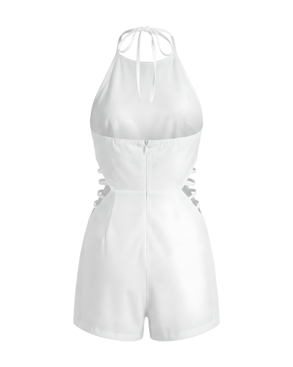 Halter Cutout Summer Playsuit