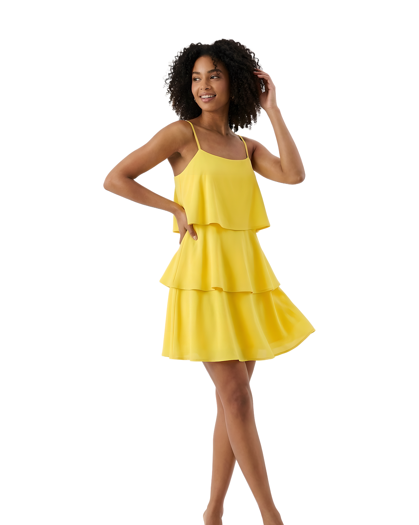 Tiered Flowy Cami Mini Dress
