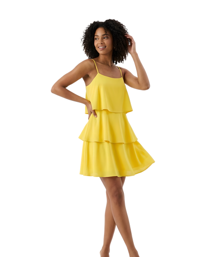 Tiered Flowy Cami Mini Dress