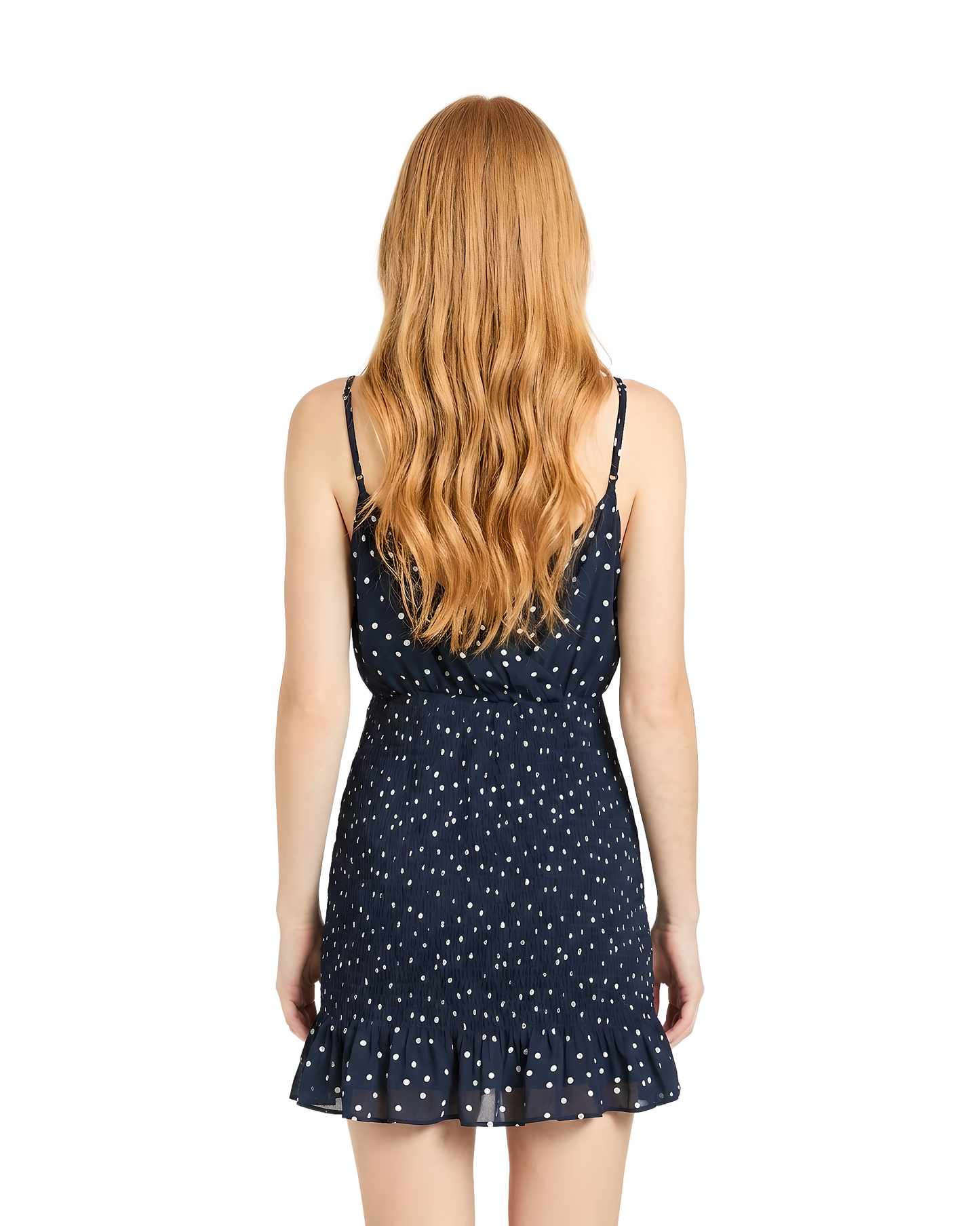 Polka Dot Ruffle Mini Dress