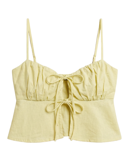 Tie Front Crop Top