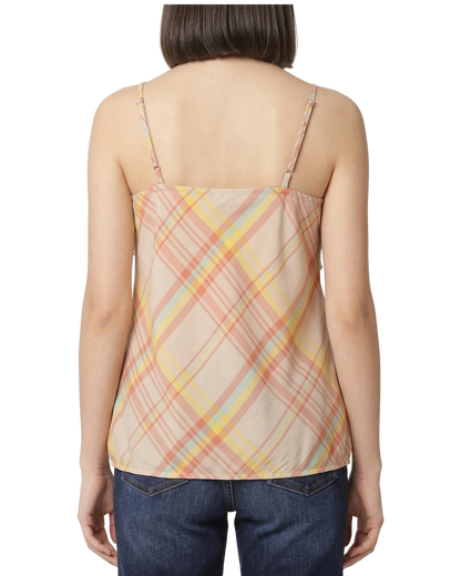 Plaid Ruffle Cami Top