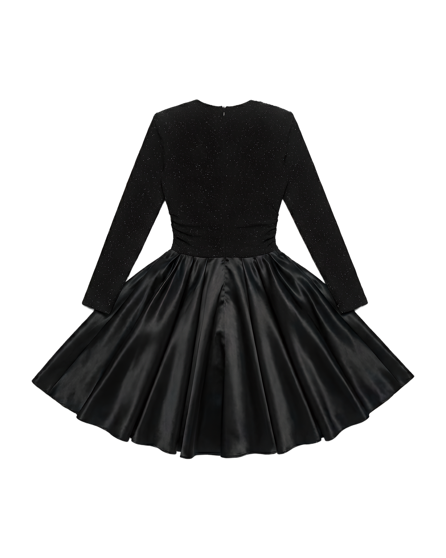 Glitter Bodice Flare Party Dress