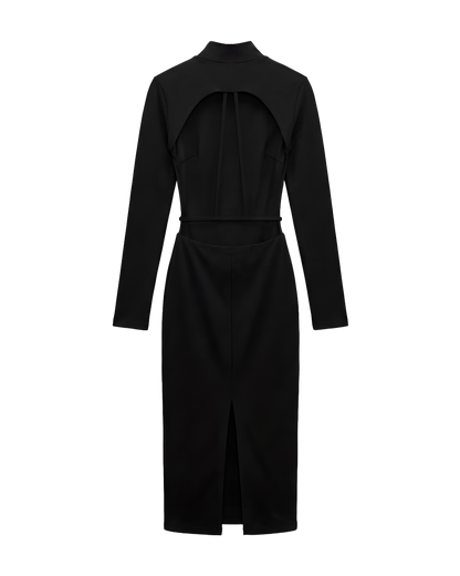 Open Back Cutout Midi Dress