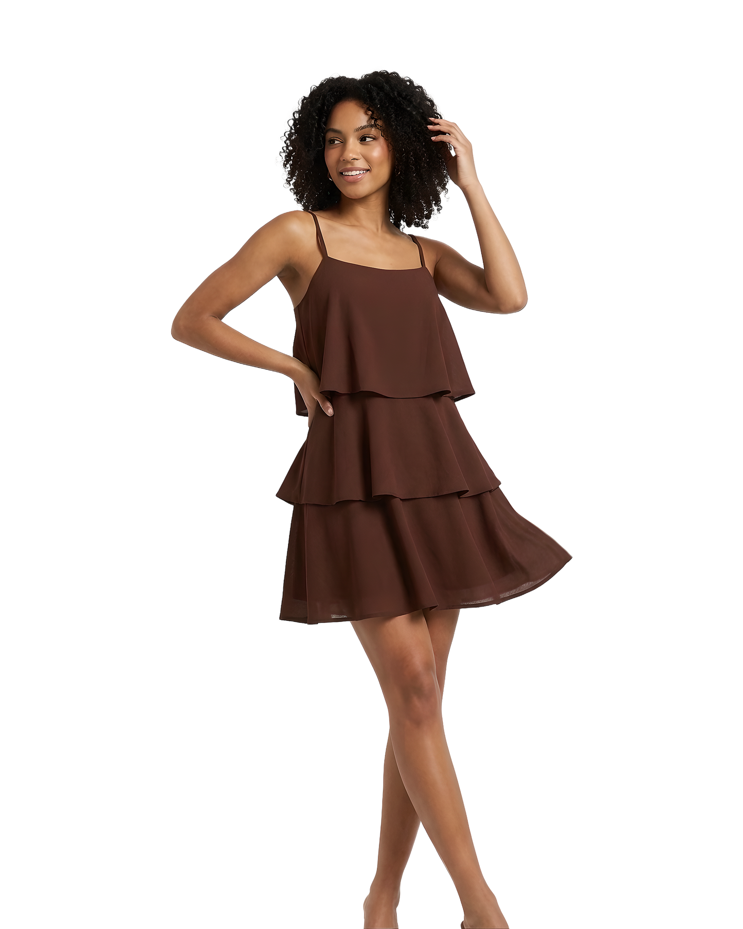 Tiered Flowy Cami Mini Dress