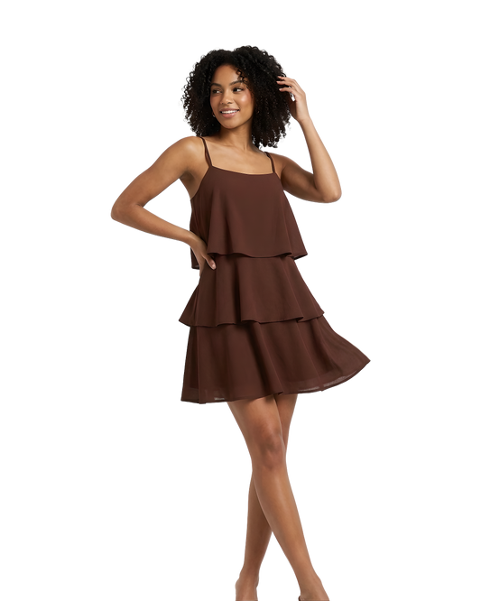 Tiered Flowy Cami Mini Dress