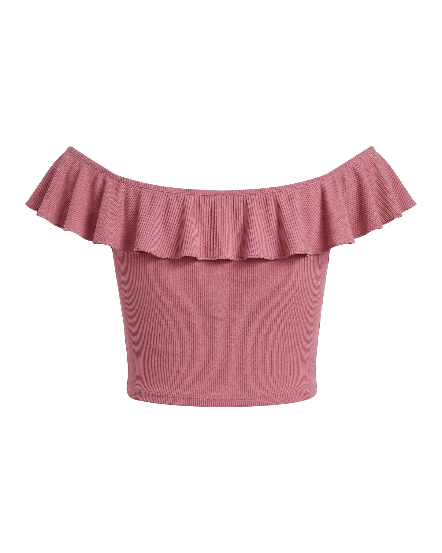 Ruched Off Shoulder Crop Top