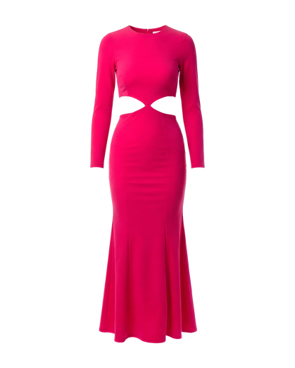 Cutout Waist Mermaid Maxi Dress
