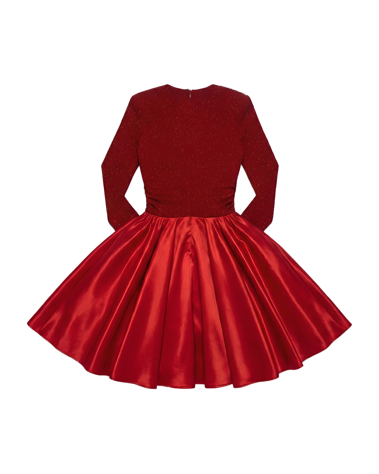 Glitter Bodice Flare Party Dress