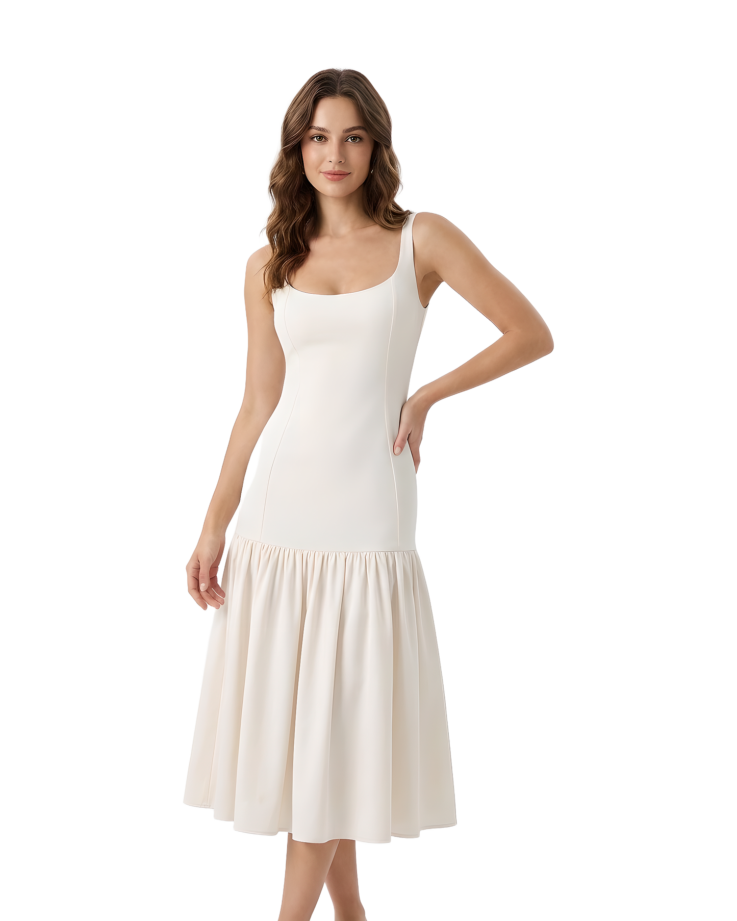 Drop Waist Flowy Maxi Dress