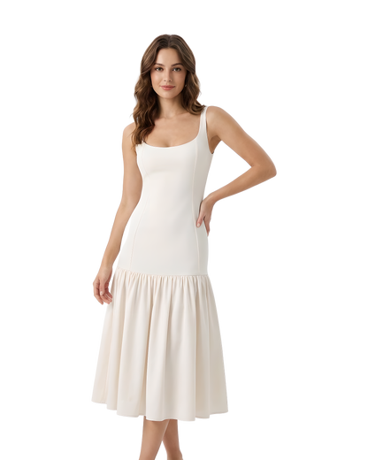 Drop Waist Flowy Maxi Dress