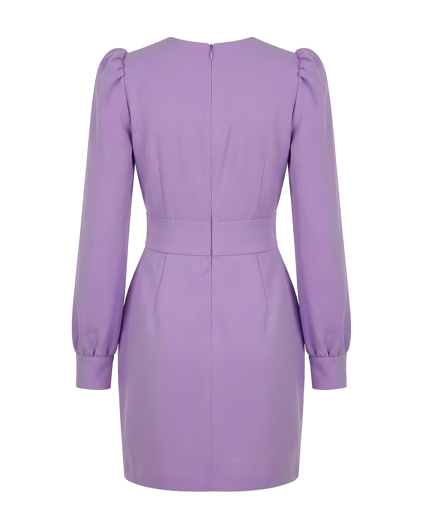 Lavender Tulip Wrap Mini Dress