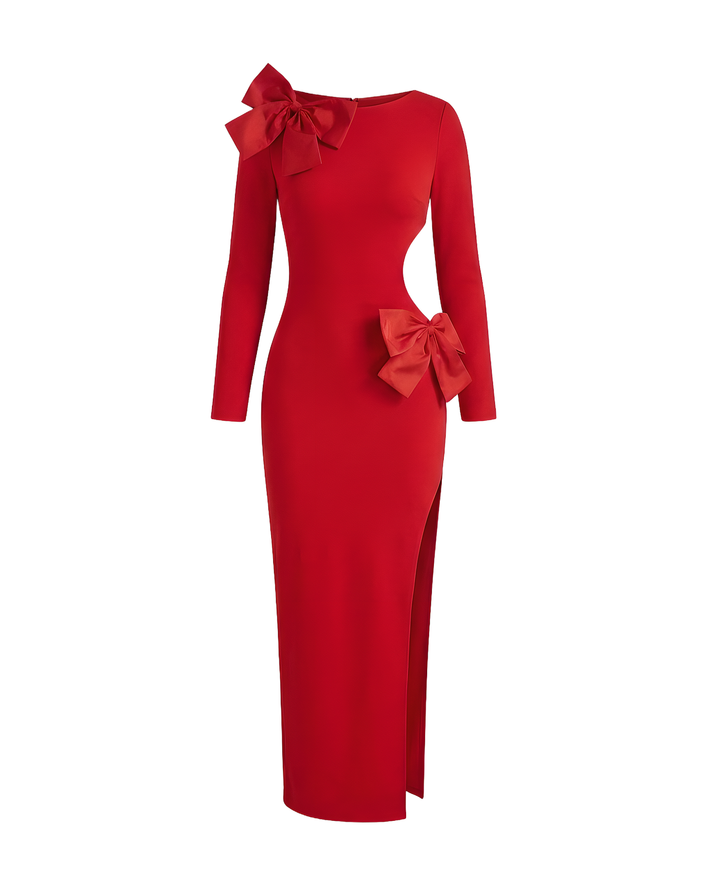 Bow Detail Cutout Bodycon Dress