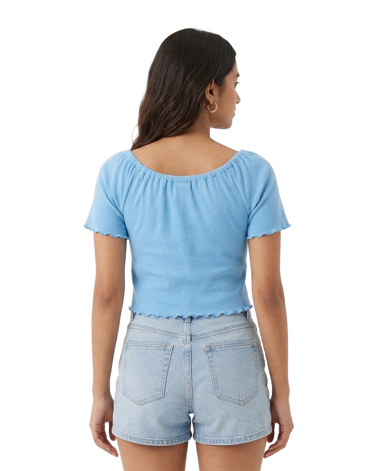 Butterfly Tie Front Crop Top