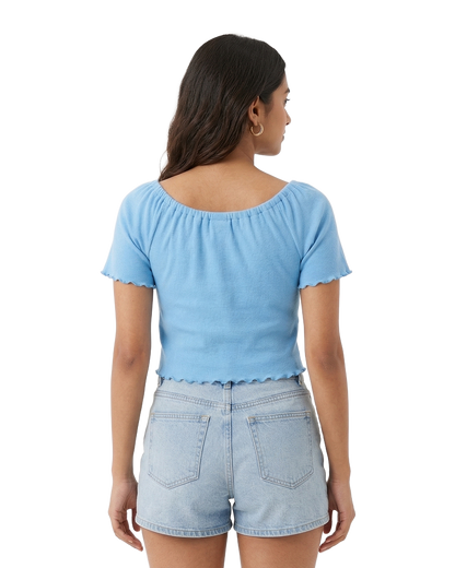 Butterfly Tie Front Crop Top