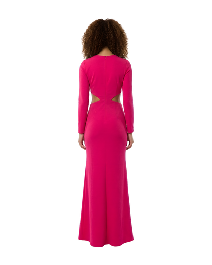 Cutout Waist Mermaid Maxi Dress